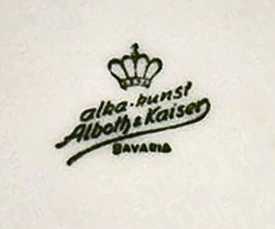 Porzellanfabrik AL-KA Kunst Alboth & Kaiser 11-8-2-1