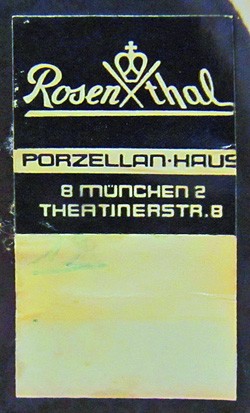 (Porzellanfabrik) Ph. Rosenthal & Co. (AG) / Rosenthal (Glas &) Porzellan AG / Rosenthal AG / Rosenthal GmbH 12-9-16-2