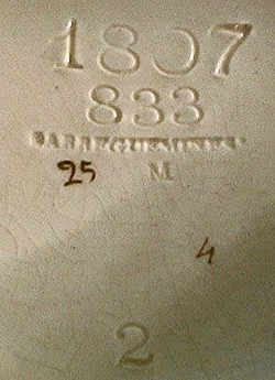 Porzellanfabrik Utzschneider & Cie - Sarreguemines 12-9-16-1