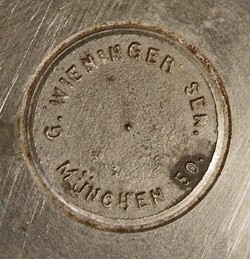 Werkstätten für Keramik-Malerei G. Wieninger Snr.12-11-25-1