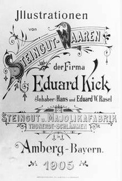 Oberpfälzer Steingutmanufaktur Eduard Kick in Amberg 13-11-11-1