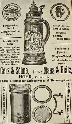 Gerz &amp; Söhne (Inhaber Mass &amp; Reitz) 1