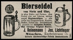 (Josef) Reinemann & (Joseph) Lichtinger München. 15-5-6-1