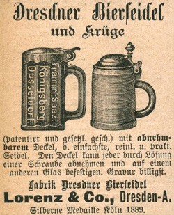 Fabrik Dresdner Bierseidel Lorenz & Co. 15-10-12-1